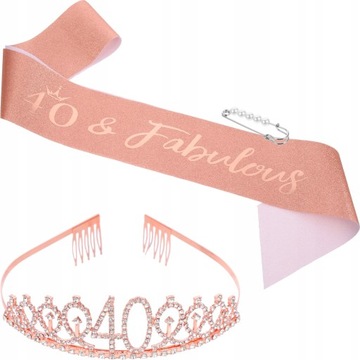 Повязка на голову к 40-летию с короной