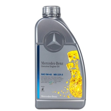 MERCEDES 5W40 MB 229.5 1L OLEJ OLEJ ORYGINALNY