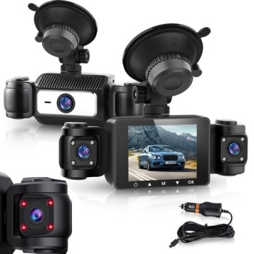 Kamera Automobilová Videorekordér Do Auta Tříkanálová Kamera 1080P