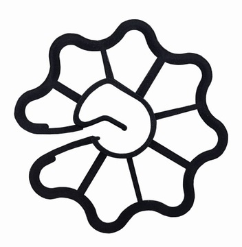 Проставка вертикальная ПВХ, звезда, 20мм, 250 шт.