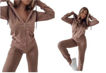 PREMIUM KOMPLET DRESOWY BLUZA Z KAPTUREM ROZPINANA KANGURKA S / 36