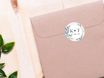 Naklejki ślubne Dziękujemy ślub 100 szt. wesele, Naklejki Personalizowane