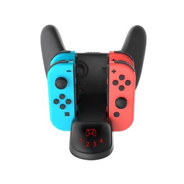 Зарядная станция: 4 зарядных устройства Joy-Con + Pro Switch
