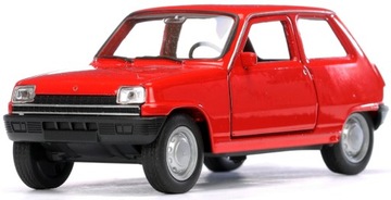 Welly Renault 5 Красный 1:34 Металлическая модель красного автомобиля Welly