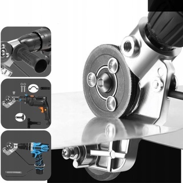 Adapter przystawka nożyce do cięcia blachy na wiertarkę wkrętarkę