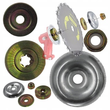 CZĘŚCI DO KOSY SPALINOWEJ PRZEKŁADNIA NAKRĘTKA PODKŁADKA MOCOWANIE TARCZY