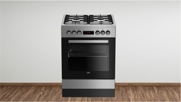 ГАЗОВАЯ И ЭЛЕКТРИЧЕСКАЯ КУХНЯ BEKO FSE62320DX 66 л Паровая печь, гриль
