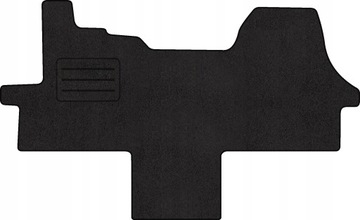 Fiat Ducato III od 2006 DYWANIKI WELUROWE STOPERY DO AUTA CZARNE NA WYMIAR