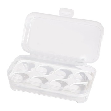 Organizer do przechowywania jajek 8 siatek 10,5 x 19,5 x 7 cm