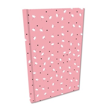 Elegancki Notes Notatnik A5 192str w kratkę Soft Touch KWIATKI