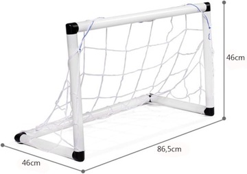 ФУТБОЛЬНЫЕ ВОРОТА ДЕТСКИЕ 86Х46Х46СМ + МЯЧ + НАСОС