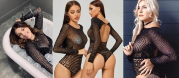 БОДИ-ЧУЛКИ ФУТБОЛКА БОДИ ЭРОТИЧЕСКИЙ С ПАЙЕТКАМИ