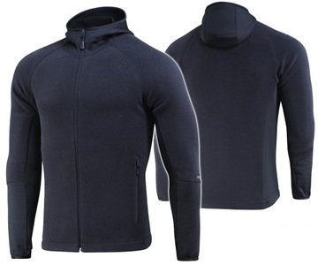 BLUZA MĘSKA ROZPINANA POLAR HOODIE POLARTEC SPORT M-TAC DARK NAVY BLUE L