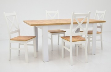 Современный комплект из 4х СТУЛА + РАЗДВИЖНОГО СТОЛИКА