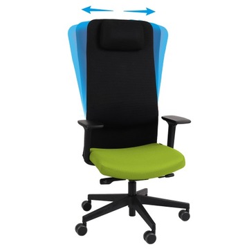 Ergonomiczny Fotel Biurowy Obrotowy Siatka GROSPOL Mike 2 Zielony