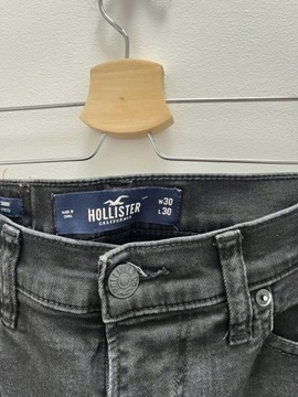 HOLLISTER__spodnie jeans rurki z dziurami 38 30