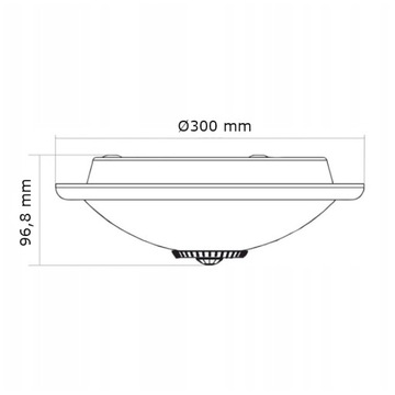 ПОТОЛОЧНЫЙ СВЕТИЛЬНИК ДАТЧИК ДВИЖЕНИЯ И СУМЕРКИ LED 2x E27