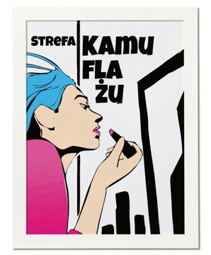 PLAKATY DO ŁAZIENKI - 21x30 W RAMIE - RÓŻNE WZORY!