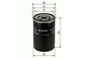 BOSCH F 026 407 077 FILTR OLEJE + TĚSNĚNÍ VÍČKA VYPOUŠTĚNÍ VOLVO ELRING