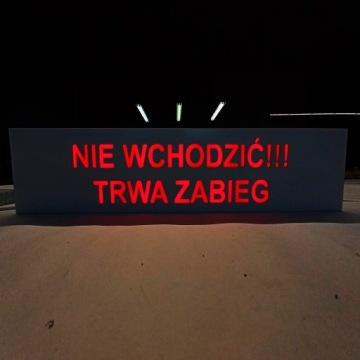 KASETON Reklamowy DIBOND KoloroweNapisy LED Płaski DOWOLNY KOLOR mat połysk