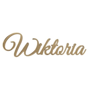 Топпер GOLDEN NAME, украшение по бокам торта с именем, 3D золотое зеркало