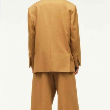 ZARA STUDIO DWURZĘDOWA MARYNARKA CAMEL S/M WEŁNA