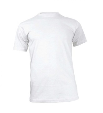 KOSZULKA T-SHIRT BAWEŁNIANY BIAŁY L