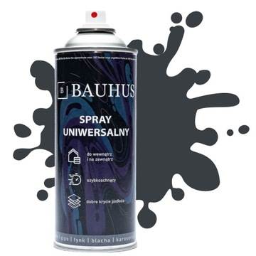 LAKIER w sprayu FARBA SPRAY EMALIA RAL 7016 Antracyt MAT