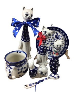 Чешская кружка с котом Кошки Керамика Болеславец Gat.2