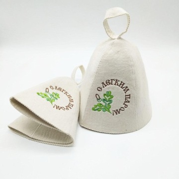 3 шерстяных фетровых шапки для русской бани