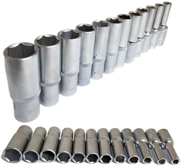 YATO - NASADKI DŁUGIE 1/2'' ZESTAW NASADEK 8-22MM - 12 SZTUK