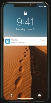 WiFi камера Reolink Trackmix Отслеживание заряда батареи