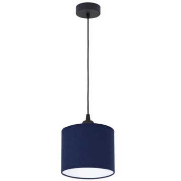 LAMPA WISZĄCA SUFITOWA MIDI ABAŻUR TKANINA LED