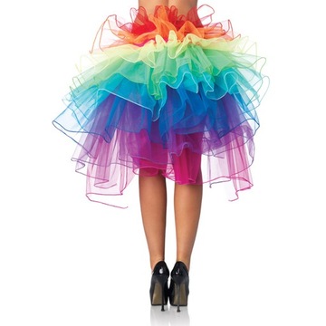 Женская радужная разноцветная юбка с