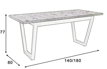 АРТИСАН ДУБ раздвижной стол 80х140/180 + 4 стула