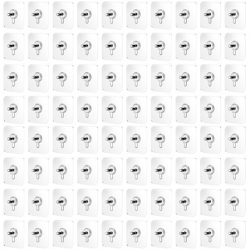 Прозрачные клейкие крючки, чтобы повесить винт без следов.