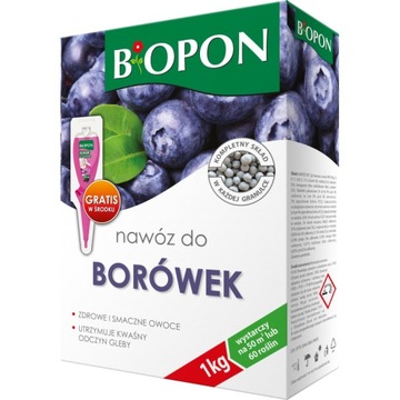 BIOPON NAWÓZ DO BORÓWEK GRANULAT 1KG