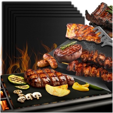 WIELORAZOWA MATA na grilla TEFLONOWA TACKA NA GRILL RUSZT DO PIECZENIA BBQ