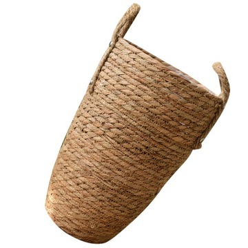 Tkany kosz na kwiaty Wystrój w stylu vintage