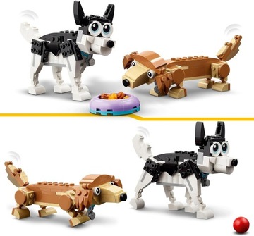 LEGO 31137 CREATOR CUTE DOGS 3В1 СОБАКИ ПУДЕЛЬ БИГЛЬ ЛАБРАДОР + АКСЕССУАРЫ