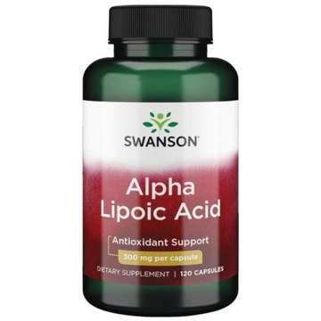 SWANSON KWAS ALFA LIPONOWY 300mg 120 KAPSUŁEK