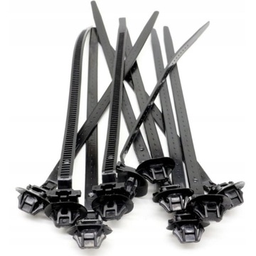 SPINKI UNIWERSALNE TRYTKI OPASKI ZACISKOWE CZARNE FORD VOLVO NISSAN TOYOTA