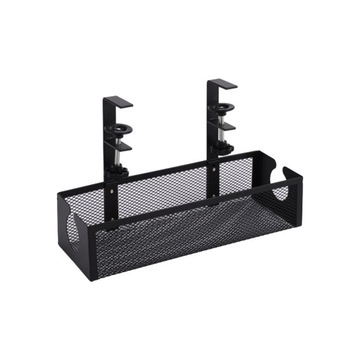 Organizer na kable Metalowy pod biurkiem Taca na kable Stojak na kable