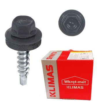 WKRĘTY FARMERSKIE 4,8x25mm RAL 7024 FARMERY 250szt