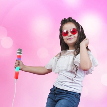 КАРАОКЕ-МИКРОФОН СО СВЕТОДИОДНОЙ RGB ПОДСВЕТКОЙ/ВЕЧЕРИНКА