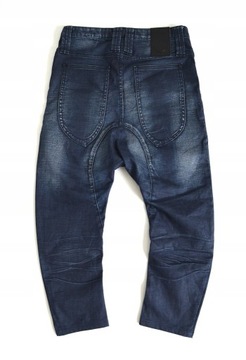 HUMOR męskie spodnie jeans przecierane baggy r. 30