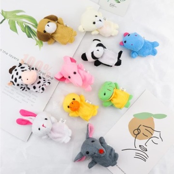 Ручные куклы, куклы, пальчиковые куклы, талисманы, 10 шт., маленький зоопарк - набор