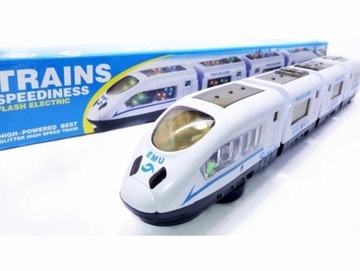PENDOLINO Светодиодный поезд с вагонами для детей детские паровозики поезд