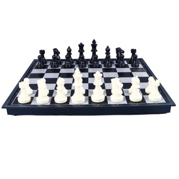 Набор магнитных шахмат 3 в 1, портативная складная пластиковая шахматная доска в