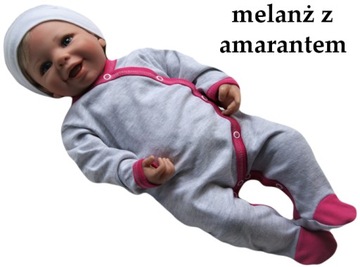 Pajacyk pajac śpiochy 56 rozpinany bawełniany